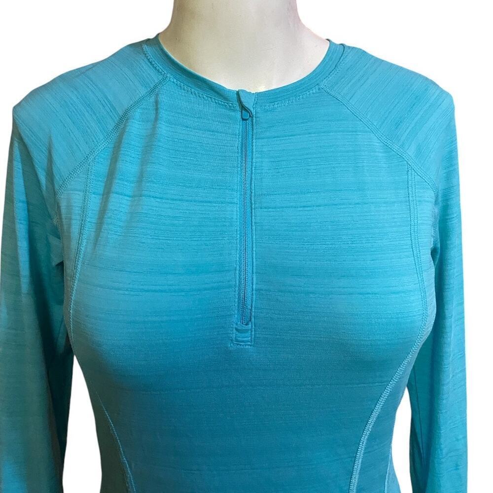 Athleta FASTEST TRACK HALF ZIP Size XXS in Flash Blue - Picture 2 of 10